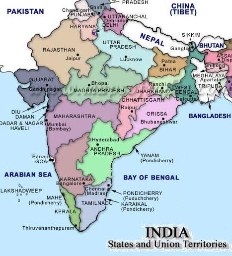 A map of India!